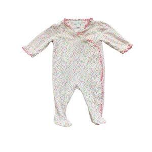 Kissy Kissy Pima Cotton Tiny Flower Footie